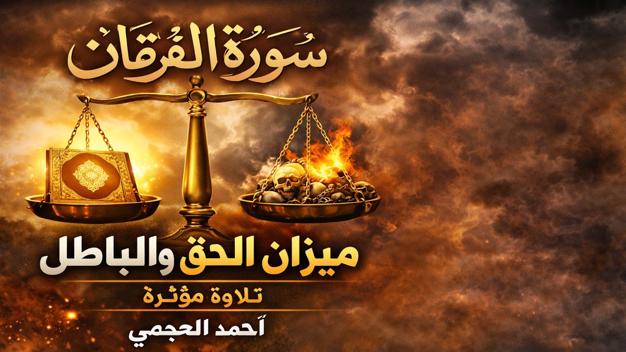سورة الفرقان – ميزان الحق والباطل | تلاوة مؤثرة | أحمد العجمي