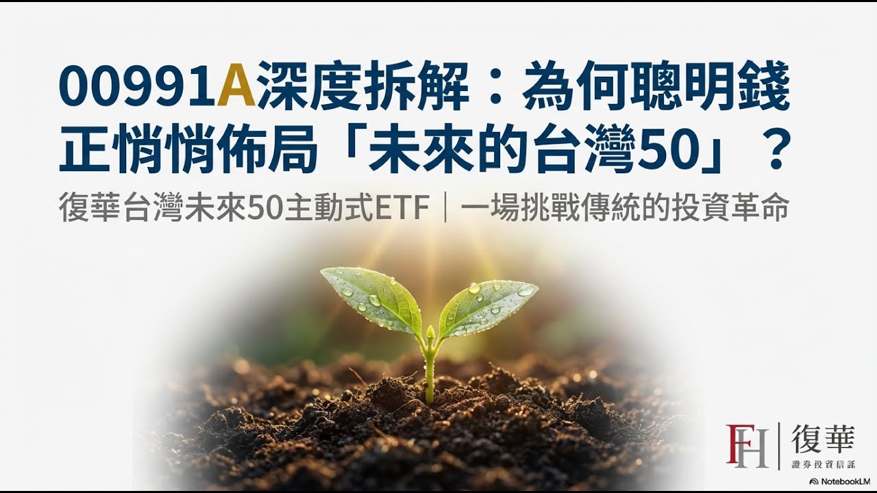 主動式 ETF 的「攻擊型武器」！00991A 如何用「流動性套利」策略，反吃被動巨獸的豆腐？