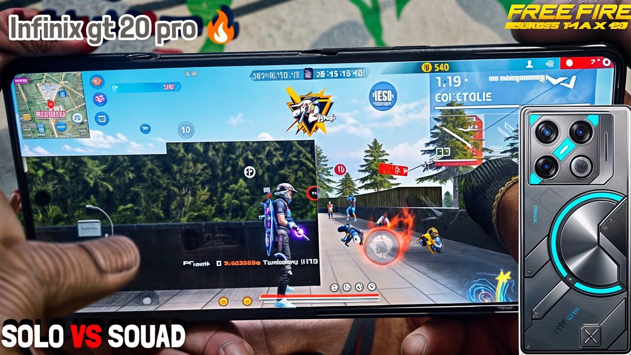 Infinix GT 20 Pro : HANDCAM⚡ Free Fire Gameplay