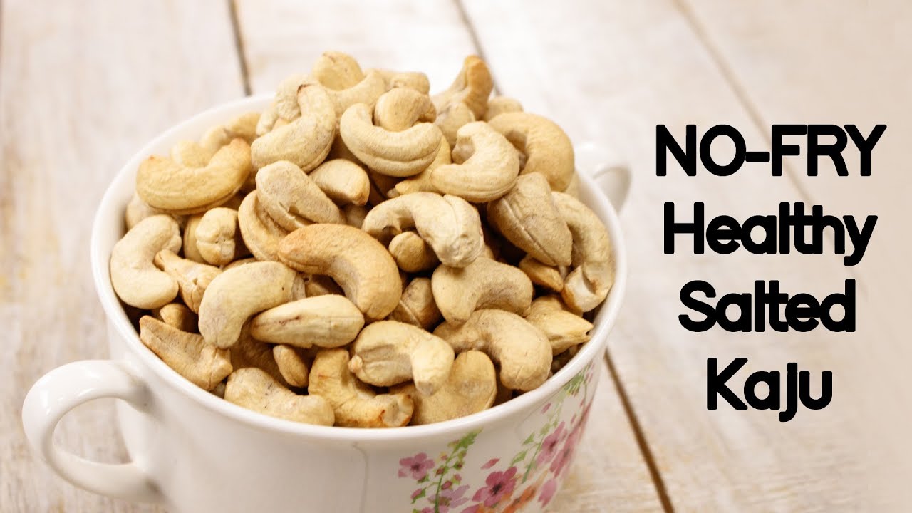Salted Cashewnuts Recipe - 2 Minute Roasted Kaju - CookingShooking