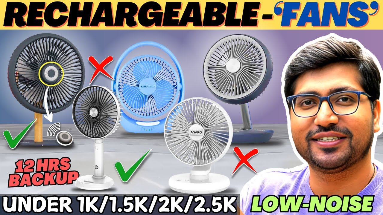 [NEW] Best Rechargeable Portable Fan In India🔥Best Rechargeable Fan Under 2000🔥Best Mini Table Fan