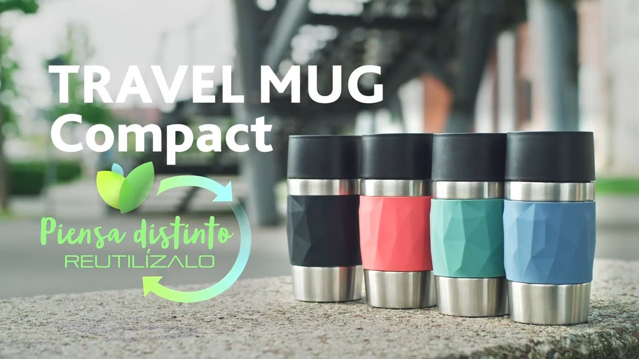TAZA DE VIAJE COMPACTA TRAVEL MUG | ¡Disfruta de tus bebidas mientras te desplazas!