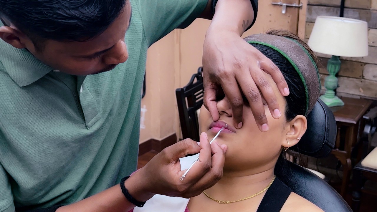 Blackhead Removal Face Massage ASMR | Indian Massage