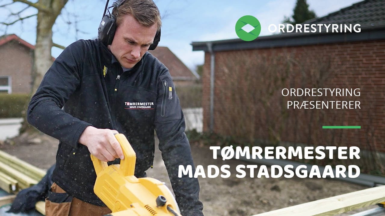 Tømrermester Mads Stadsgaard kan ikke undvære Ordrestyring i hverdagen