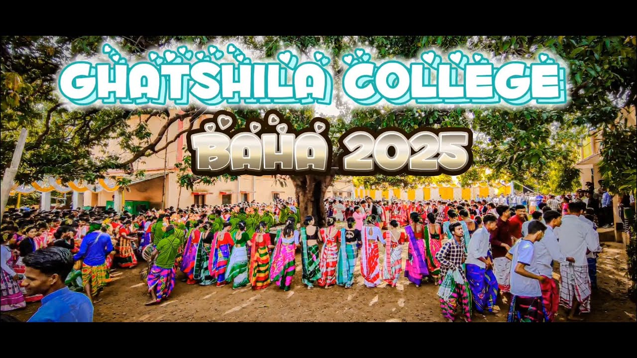 GHATSHILA COLLEGE BAHA // latest santhali baha 2025 #baha #bahabonga2025 @shvlog500