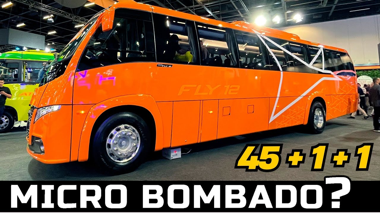 LANÇAMENTOS!! O SUPER MICRO ÔNIBUS VOLARE FLY 12 DE 47 LUGARES E O MICRO ÔNIBUS HÍBRIDO A ETANOL