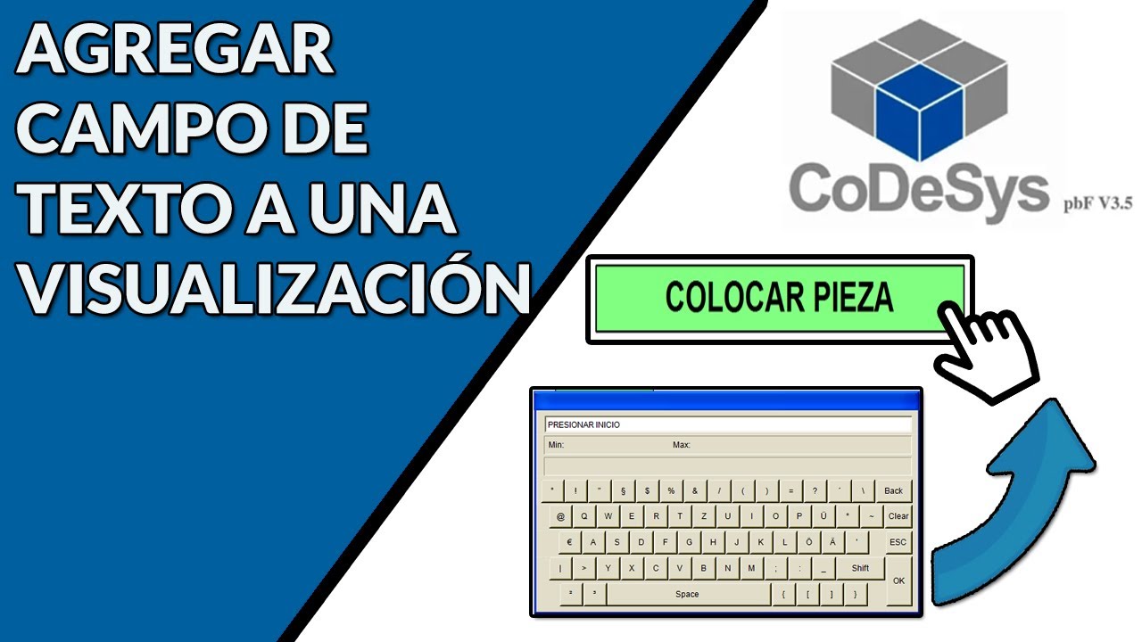 🔵✅CODESYS 3.5 - AGREGAR CAMPO DE TEXTO EN VISUALIZACIONES