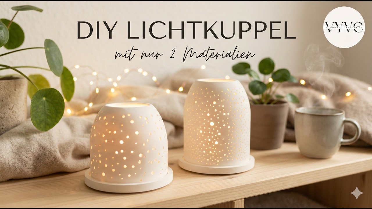DIY LIGHT DOME | LICHTKUPPEL✨ Entspannendes Tutorial mit nur 2 Materialien | Deko selber machen