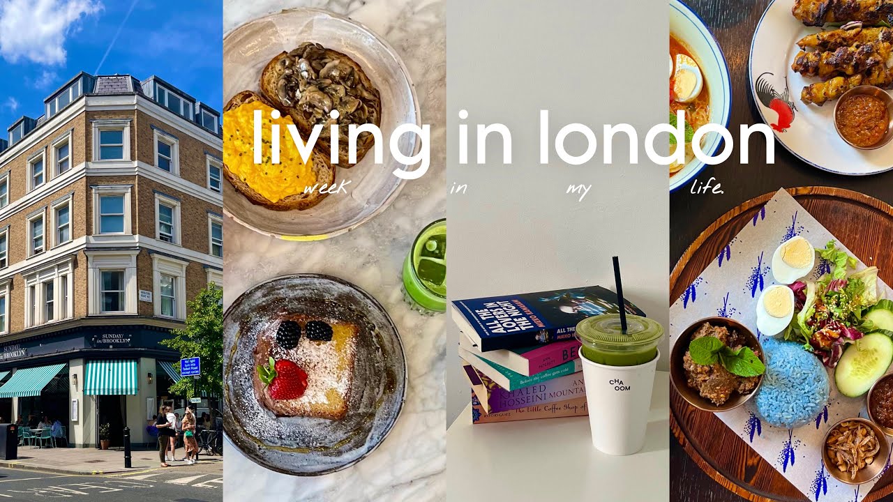 weekly vlog | living in london, what i eat, aesthetic cafes, notting hill