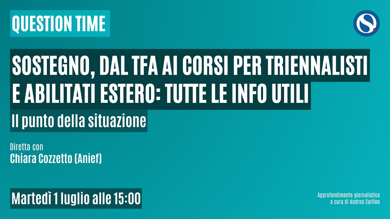 Sostegno, dal TFA ai corsi per triennalisti e abilitati estero. Tutto quello che c'è da sapere