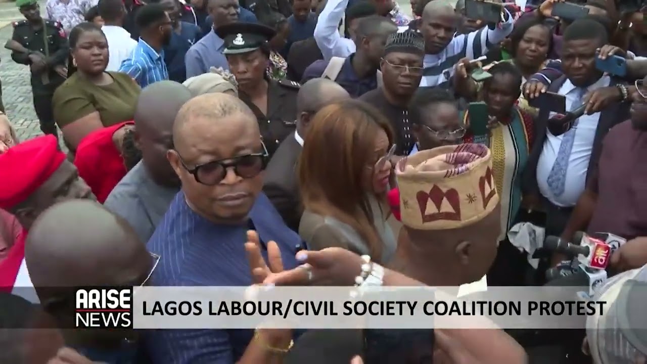 LAGOS LABOUR & CIVIL SOCIETY COALITION PROTEST