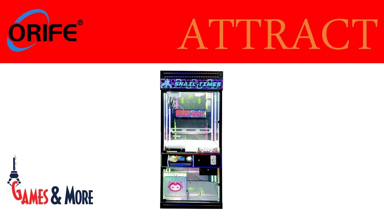 Original Imported Japanese Claw Coin Mechanism Mini Mega Game Machine - Attract Mode