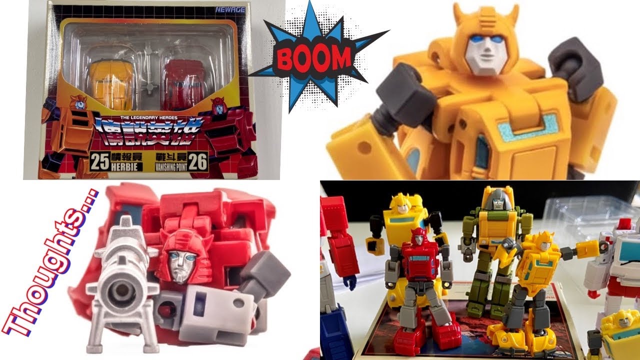 Newage H25 Herbie & H26 Vanishing Point - Not BumbleBee or Cliffjumper!