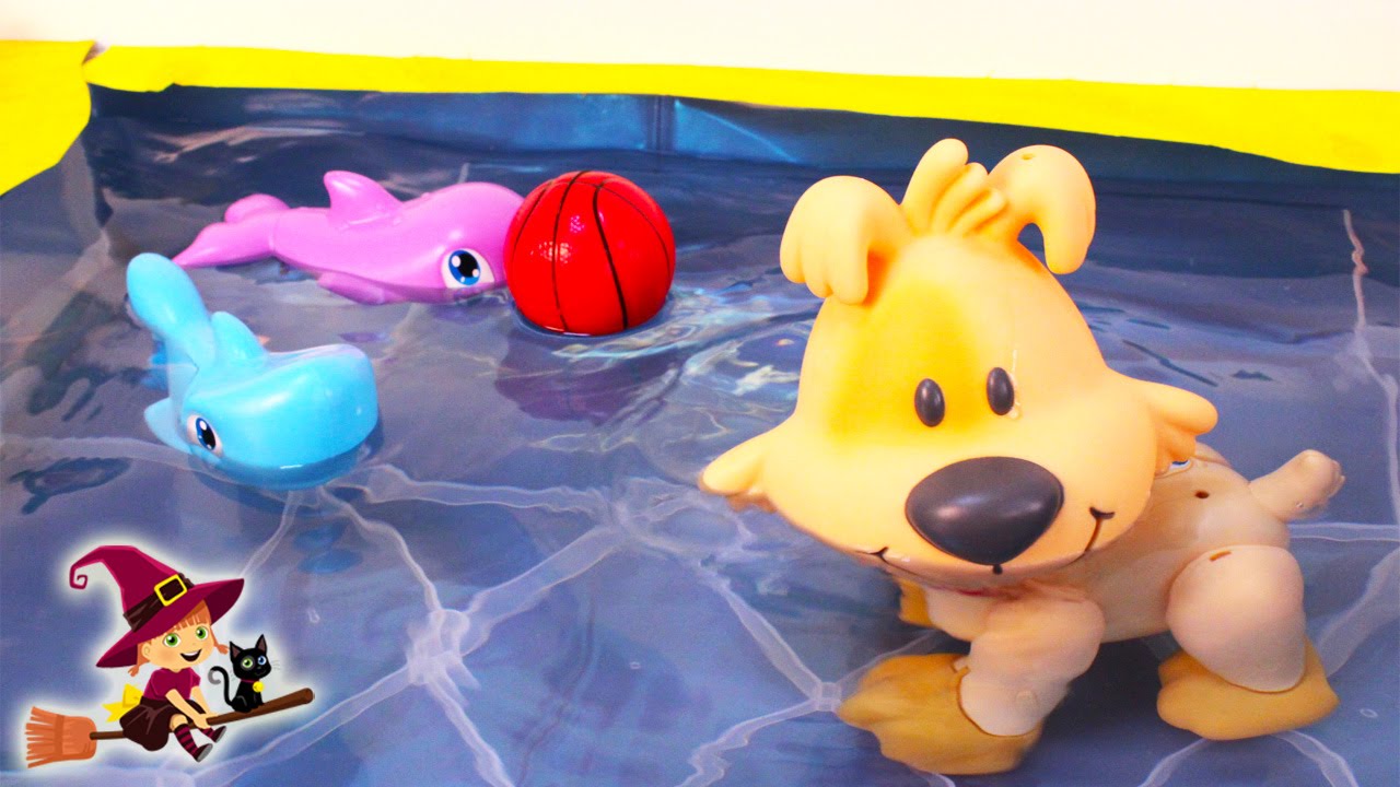 Perro Interactivo que Anda y Nada en el Agua Juguetes de Piscina