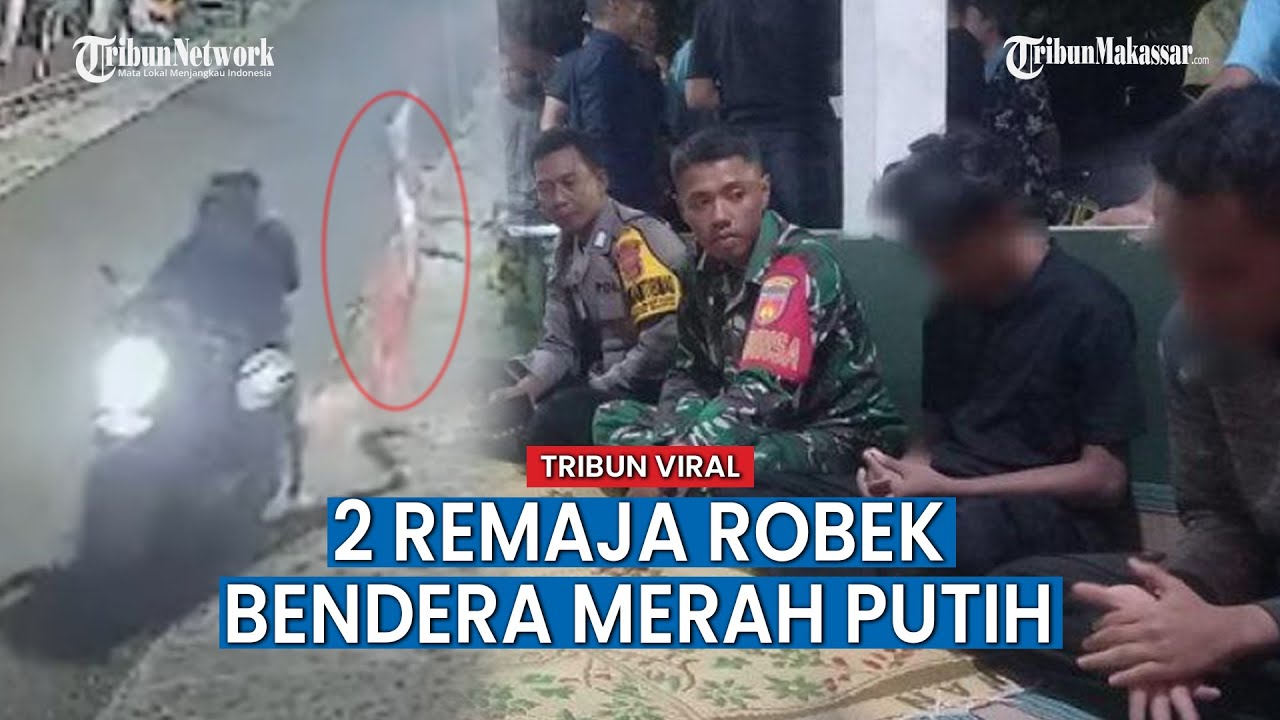 Robek Umbum-umbul Merah Putih Milik Warga di Bantul Disidang Polisi, 2 Remaja Ini Ngaku Iseng