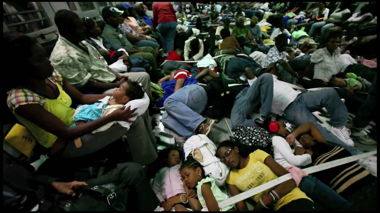 Haiti Evacuation aboard C-17 Globemaster III