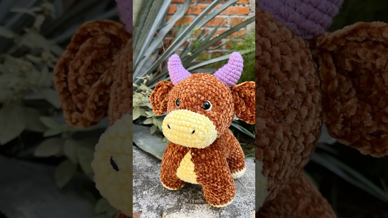 Vaca amigurumi de 20cm✨ vaca a crochet con cuatro patas amigurumi