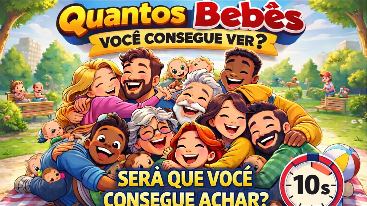 Ache os bebes!!! poucos consegur. #quiz #charada #mathproblem #enem #matematica #visao #enigma