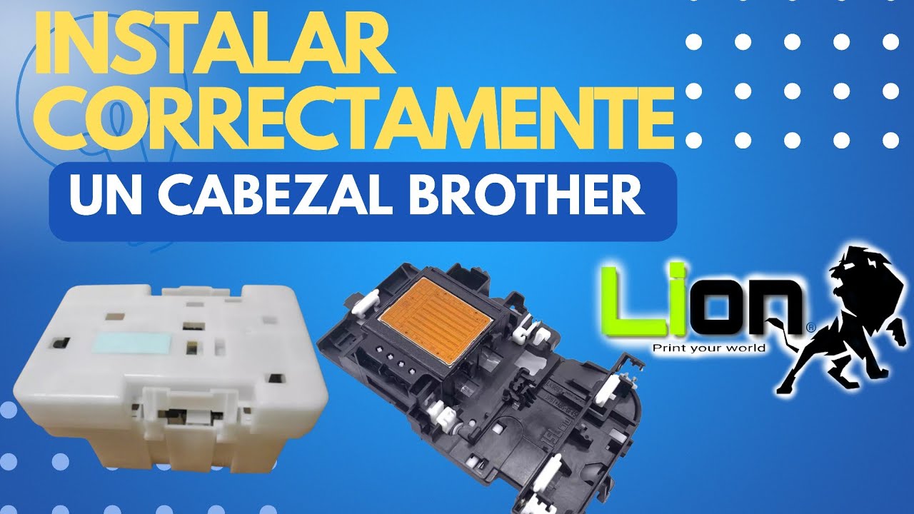 Como instalar correctamente un cabezal en una impresora brother/cabezales brother.