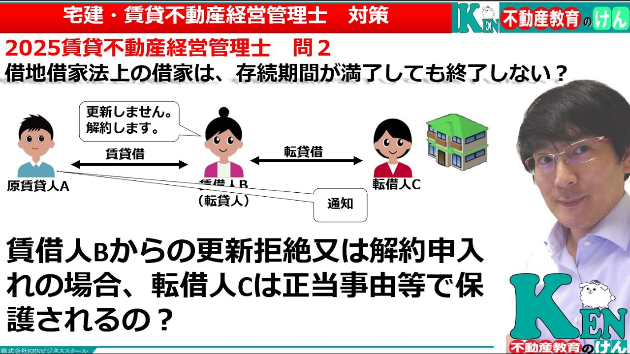 宅建・賃貸管理士　対策　建物賃貸借を賃借人から解約した場合の転借人は保護されるの？　東京地裁判決平成22年6月25日