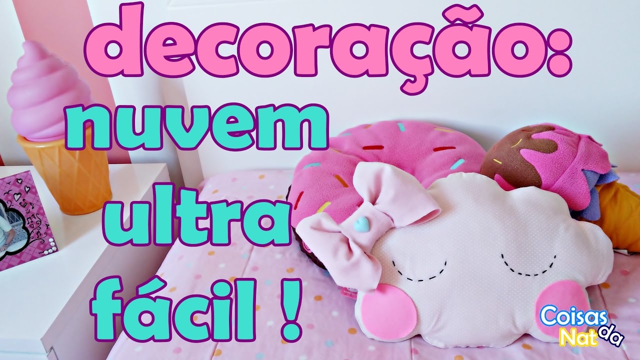 DIY: Decoração de quarto - Almofada de nuvem
