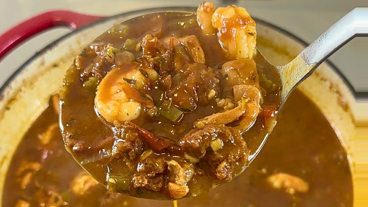 The Best Cajun Gumbo Recipe You'll Ever Try - with Chorizo, Chicken Thighs, and Shrimp