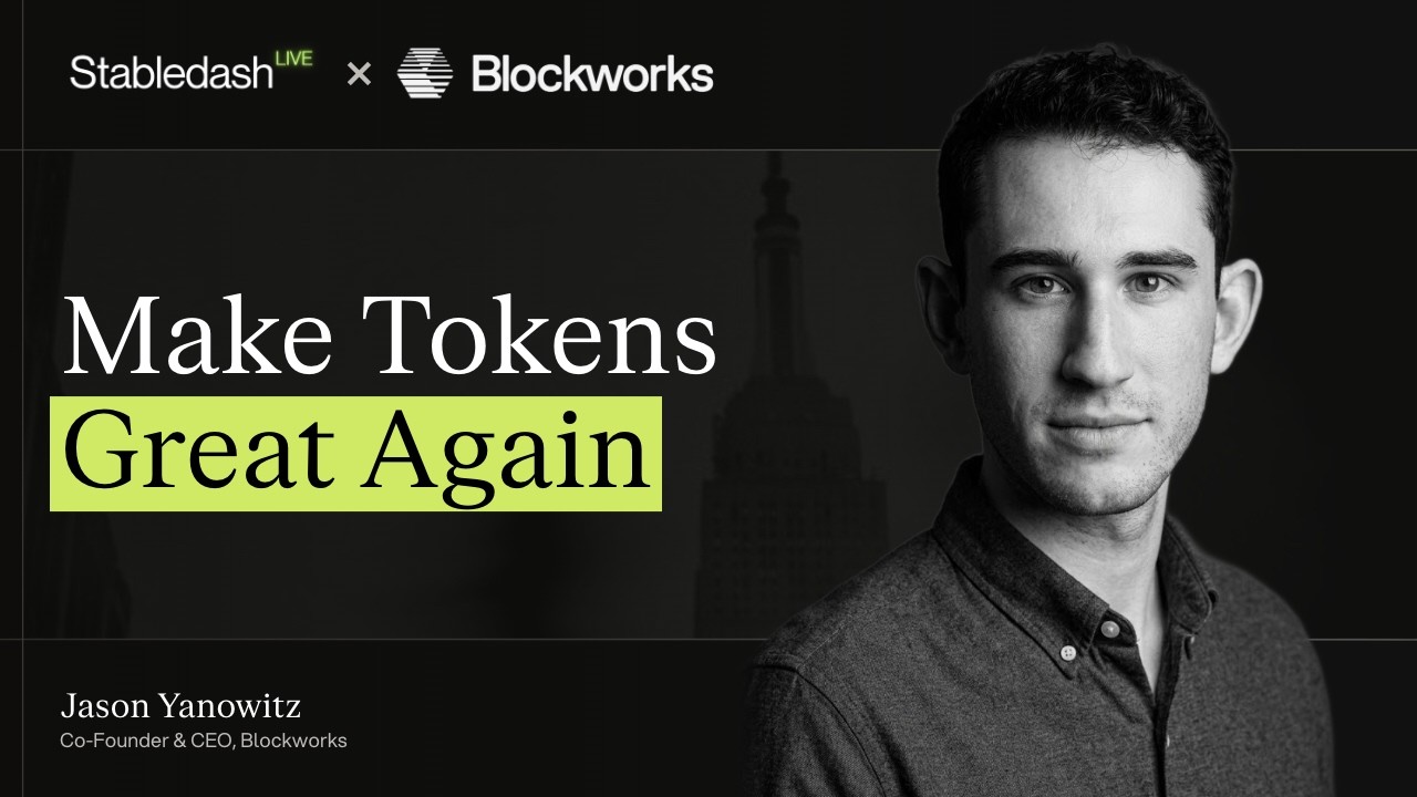 Jason Yanowitz on the Transparency Alliance: Blockworks' Plan to Fix the Token Market