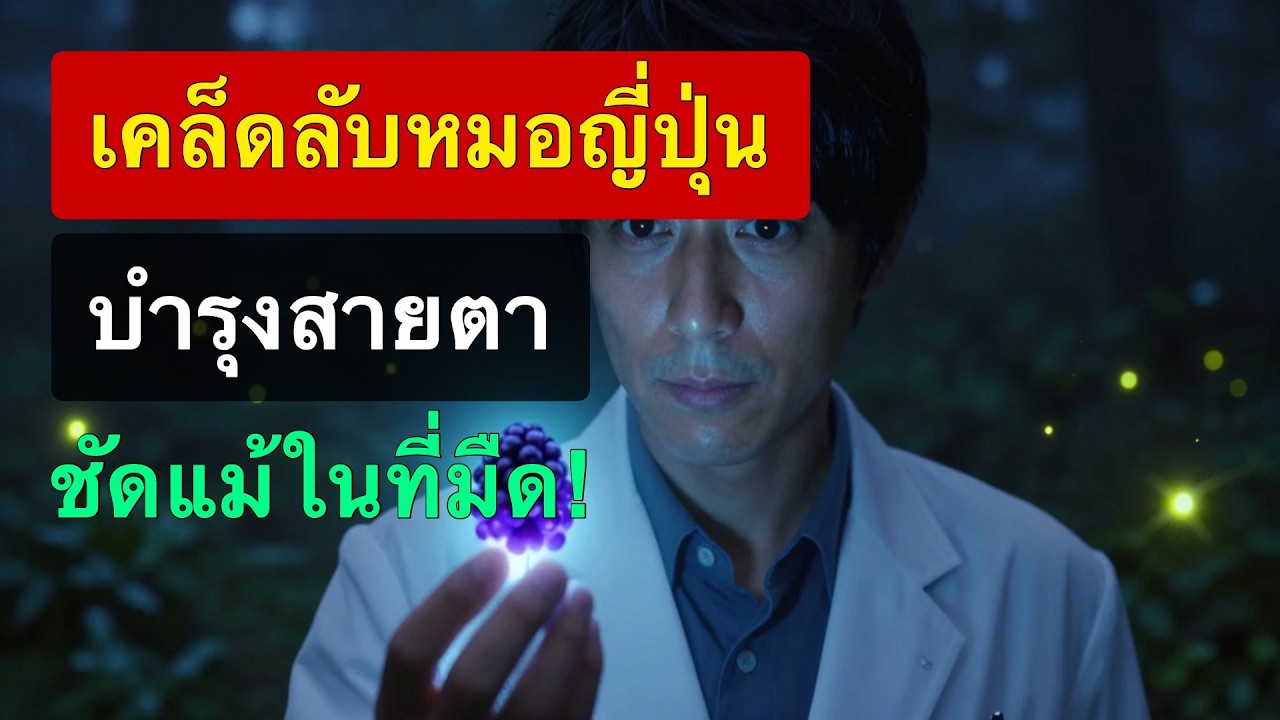 สายตาแย่รีบแก้ด่วน สุดยอดอาหารบำรุงสายตาในความมืด เคล็ดลับหมอญี่ปุ่น ความลับแห่งสวนเที่ยงคืน