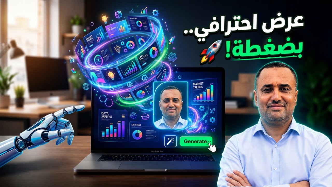 حوّل أي نص إلى عرض تقديمي احترافي باستخدام AI – أداة مجانية مذهلة!