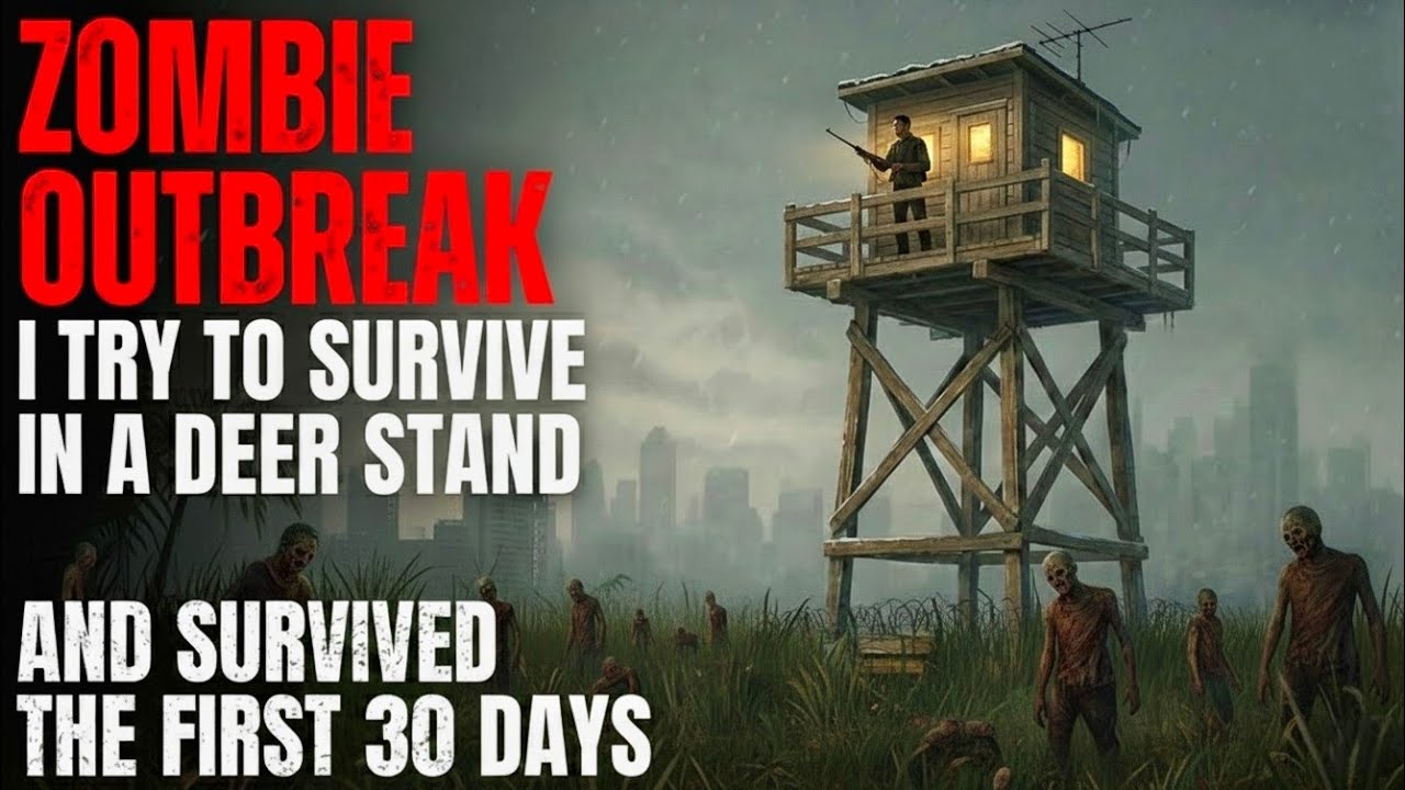 ZOMBIE OUTBREAK: I Turn a Deer Stand A Safe Shelter and Survived the zombie apocalypse