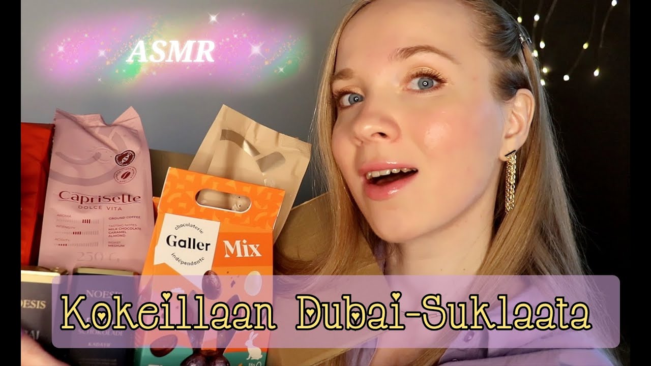 ASMR SUOMI Herkku Ostokset & Pääsiäislahjoja 🍫Ostosten Esittelyä ASMR Naputtelua & Kuiskauksia