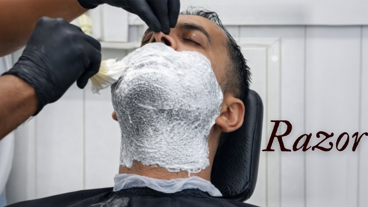 ASMR.Professional Beard Shaving Tutorial | Clean & Smooth Grooming