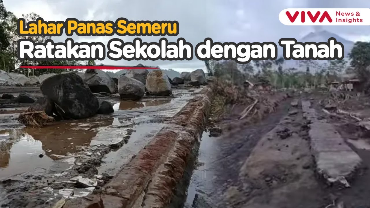 Lahar Panas Semeru Timbun Satu Sekolah, Guru dan Siswa Dievakuasi