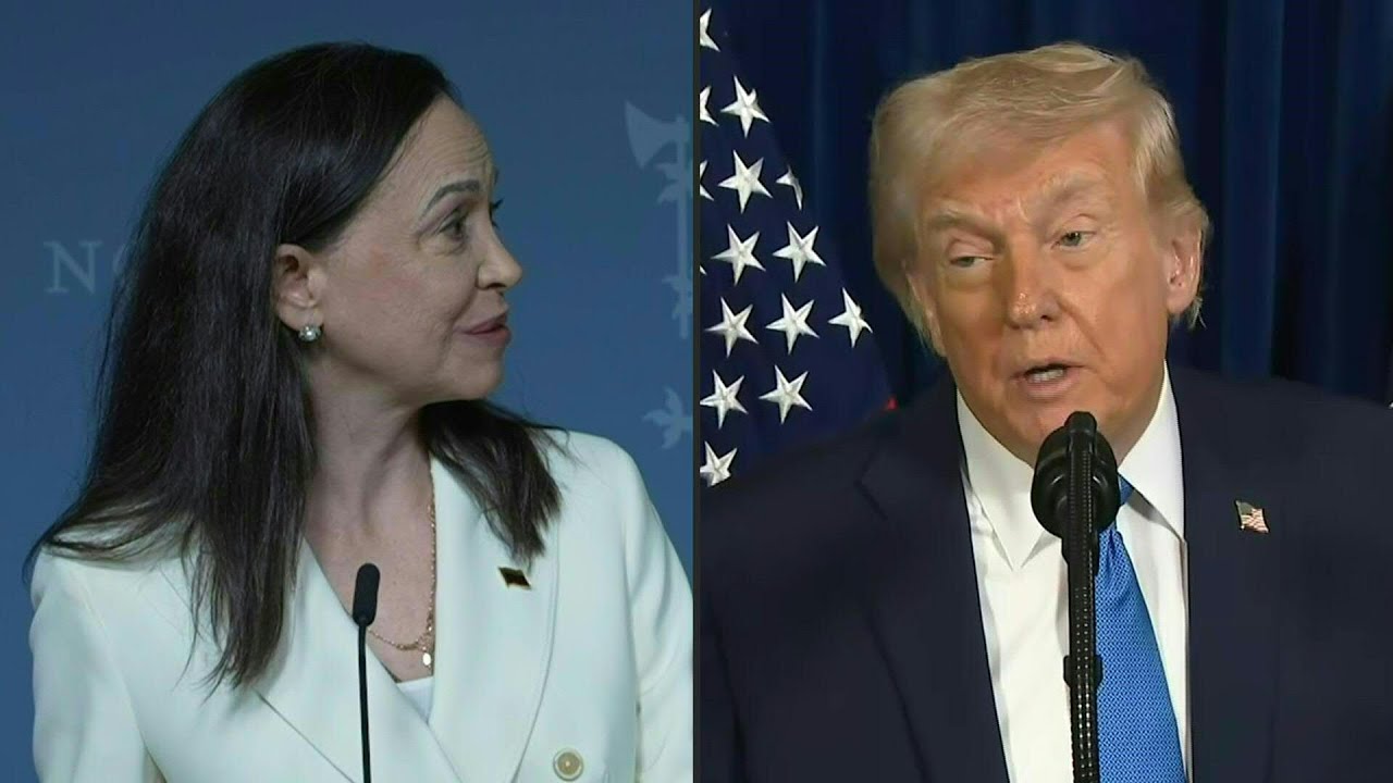 Trump recibir&aacute; a la l&iacute;der opositora venezolana Mar&iacute;a Corina Machado el jueves | AFP
