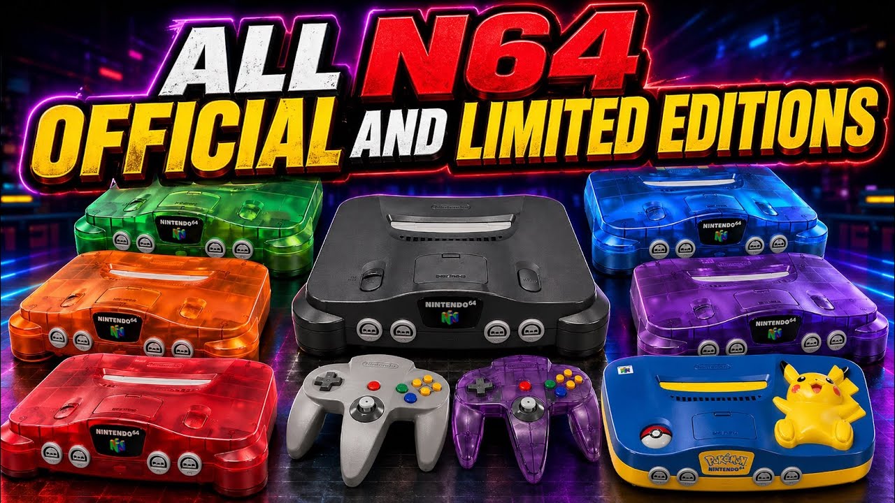 Every Nintendo 64 Ever Released - Rare Colors, Bundles & Limited Editions