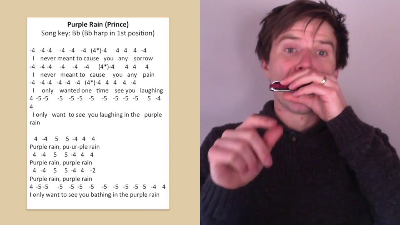 Purple Rain harmonica lesson (Prince)