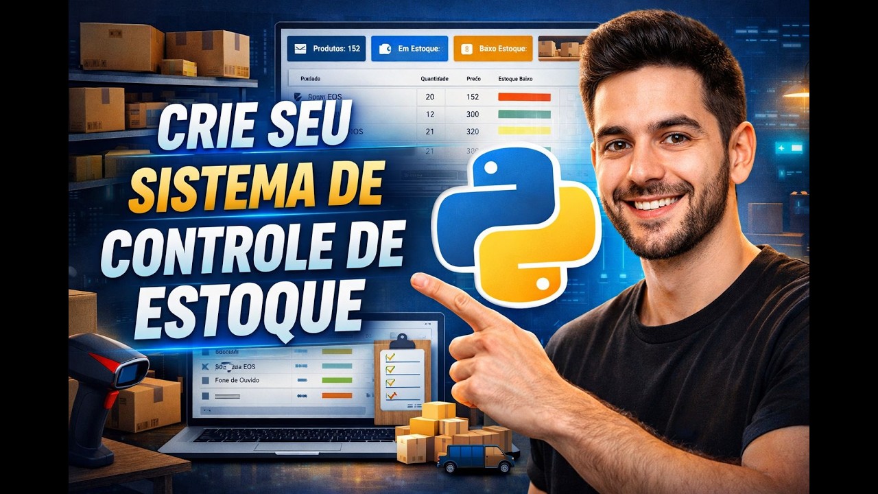 🚀 CRIEI um SISTEMA PROFISSIONAL de CONTROLE DE ESTOQUE com PYTHON | ACREDITE vai MUDAR sua CARREIRA