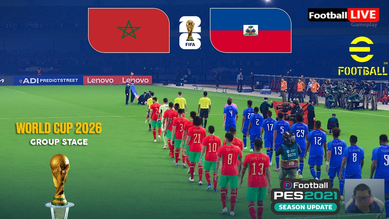 MOROCCO vs HAITI - World Cup 2026 Full Match Simulation eFootball PES 2021 Gameplay