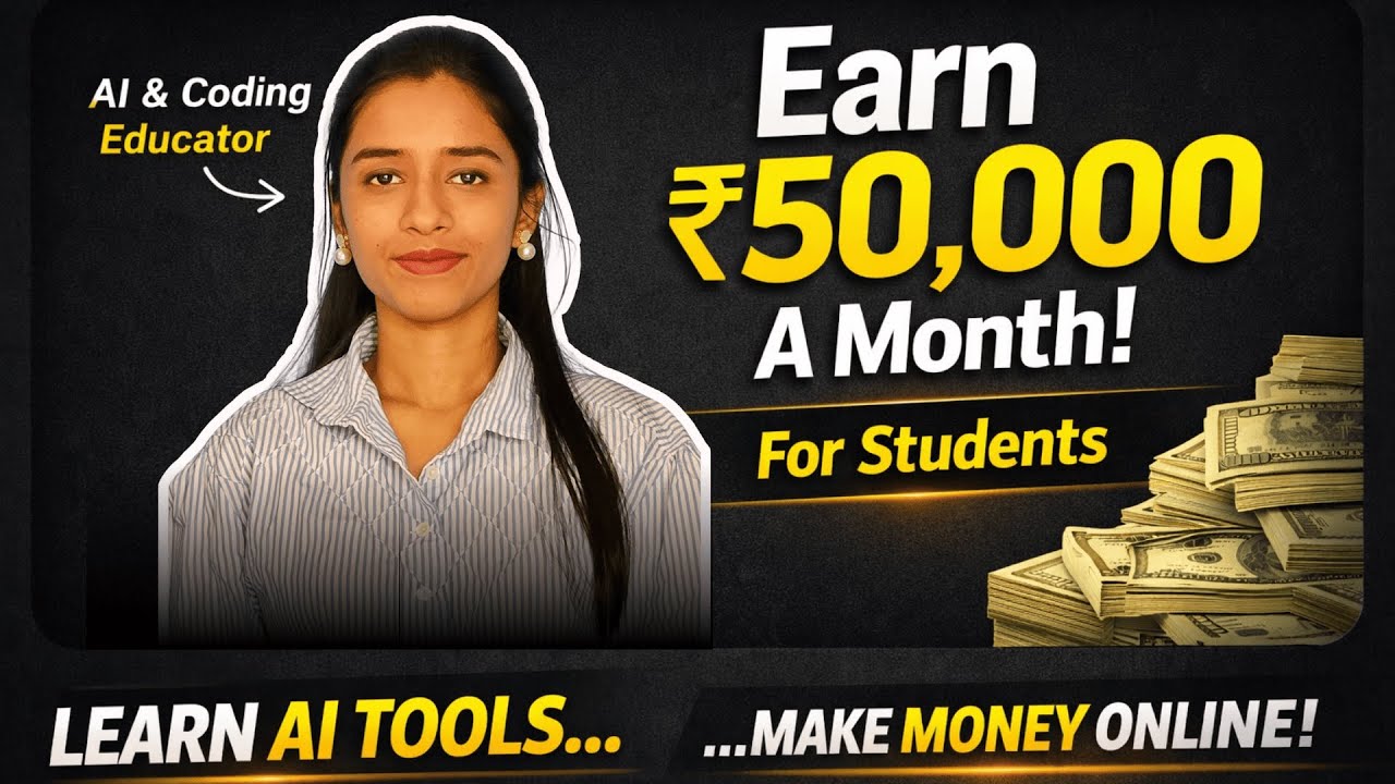 Earn 50,000/- Using AI | AI Masterclass by Malobika M | Coding & AI Educator