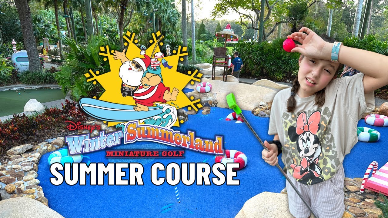 Winter Summerland Miniature Golf SUMMER Course at Walt Disney World