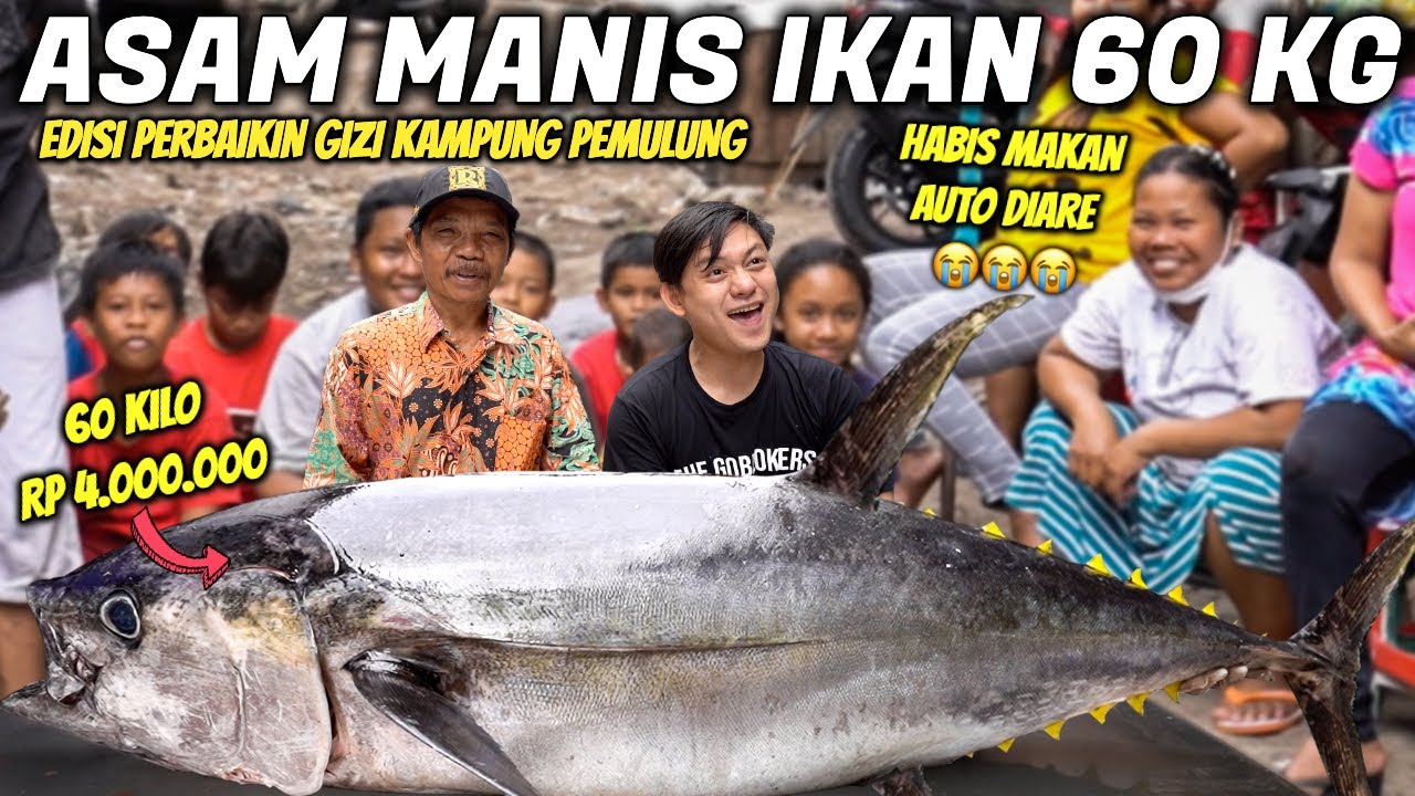 MASAK IKAN MEWAH BUAT WARGA PEMULUNG. HABIS MAKAN SEMUA MENANGIS TERHARU