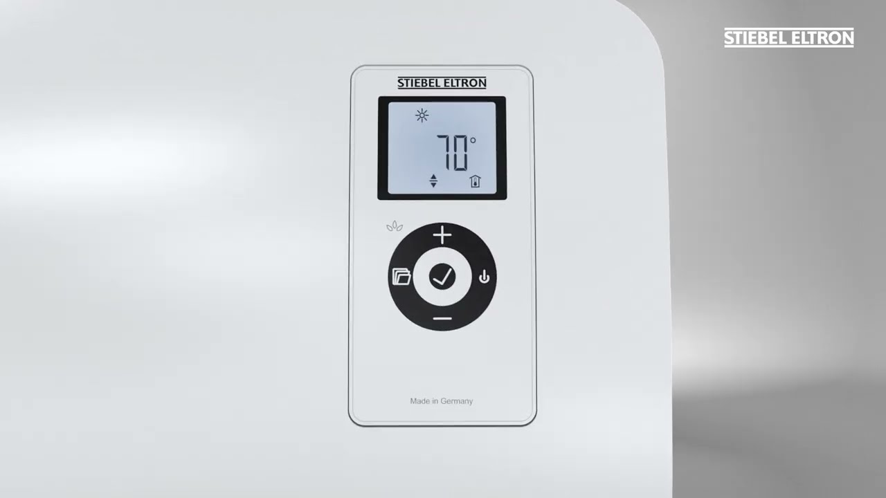 Electric Space Heater with LCD Display Menu Settings Overview
