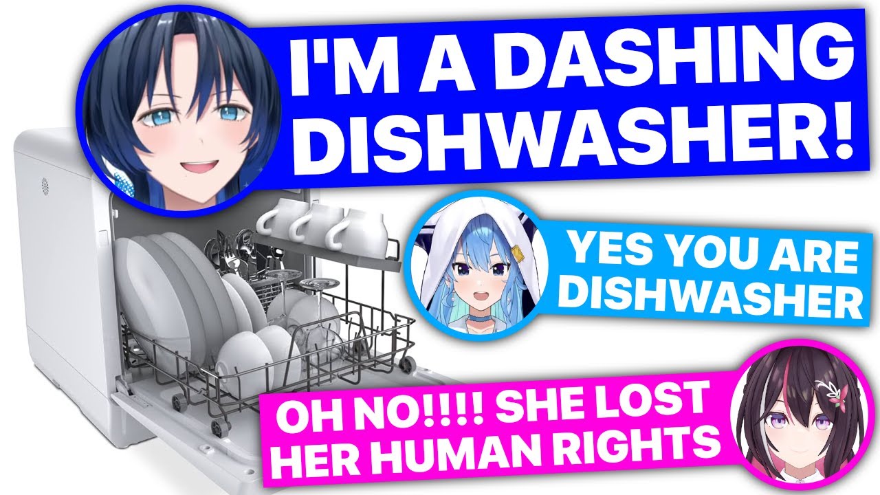 Ao Becomes A Dishwasher & Loses Her Human-ness (Hololive) [Eng Subs]