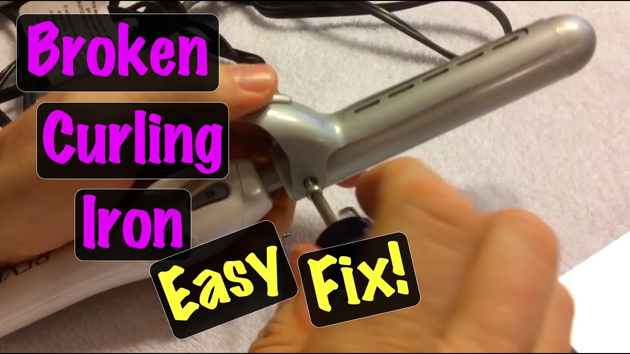 How to Fix a Broken Curling Iron Guide & where to buy those Replacement Clamp Springs