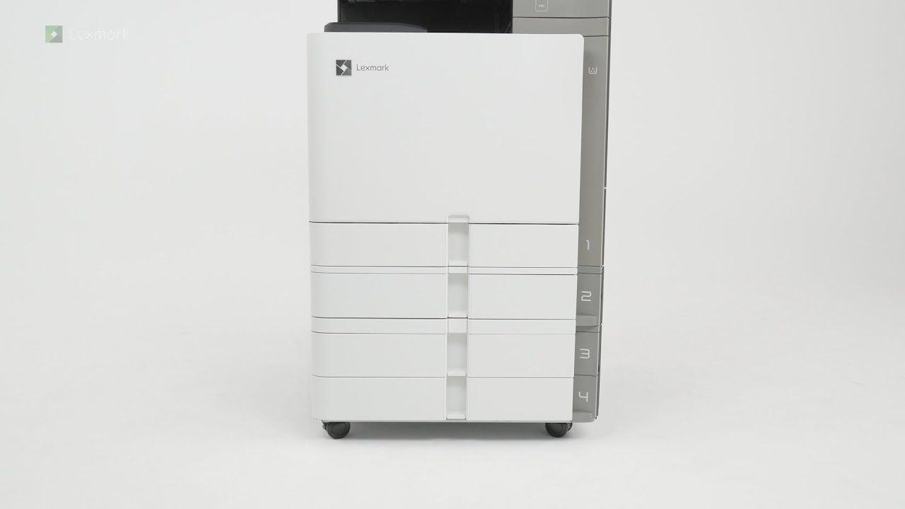 CS963—Setting up the printer with 2x550-sheet tray