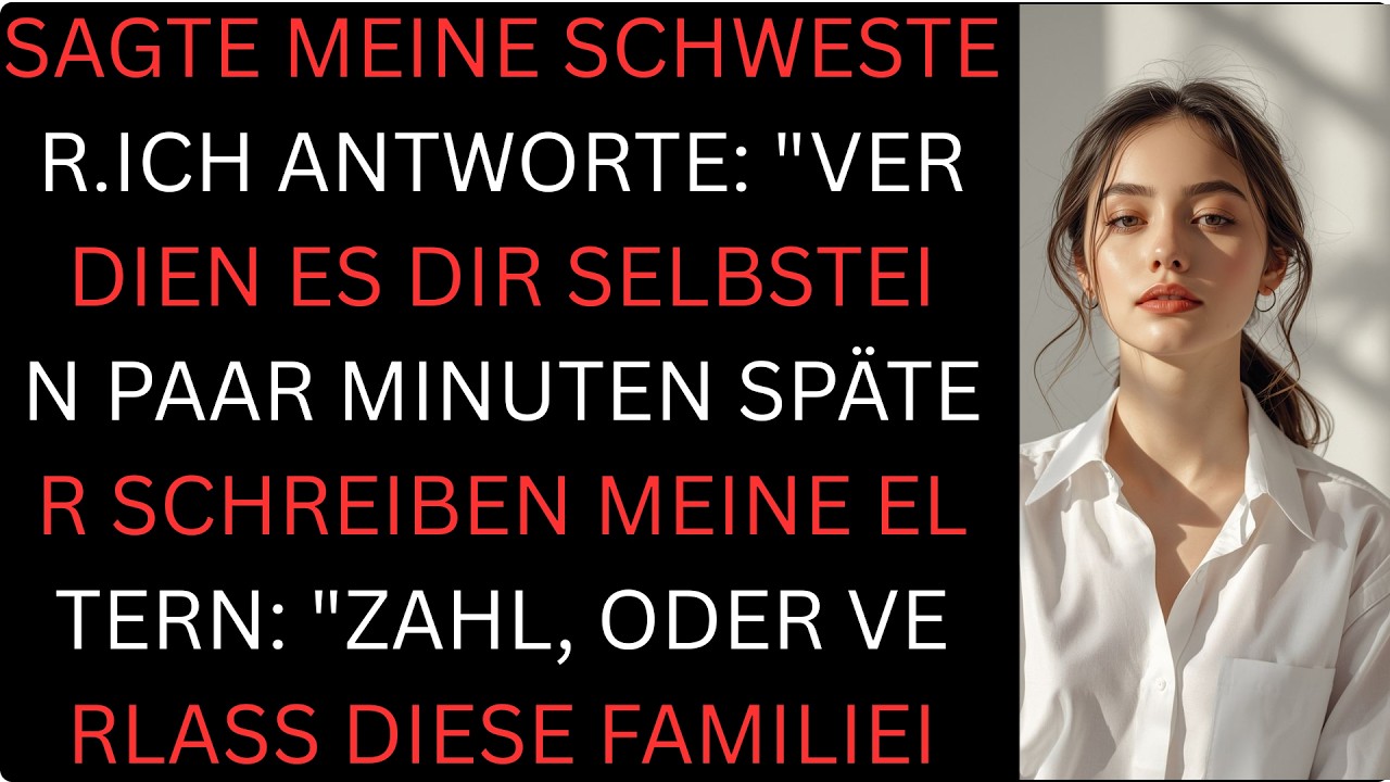 Zahl oder verlasse diese Familie!“ – Ich traf meine Wahl