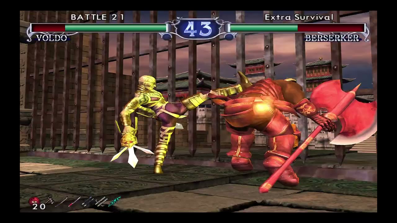 Soul Calibur 2 Survival No Recovery Voldo 52 Wins