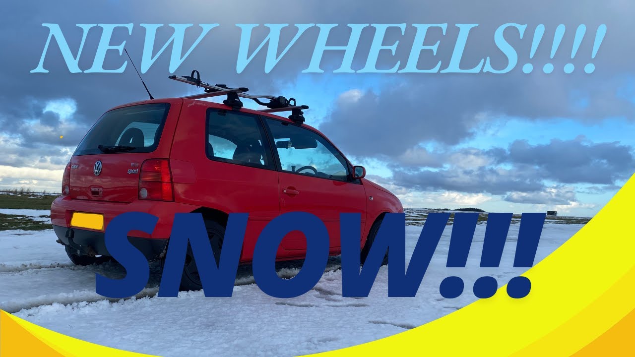 VW lupo get new wheels and I go looking for snow at Davidstow Cornwall