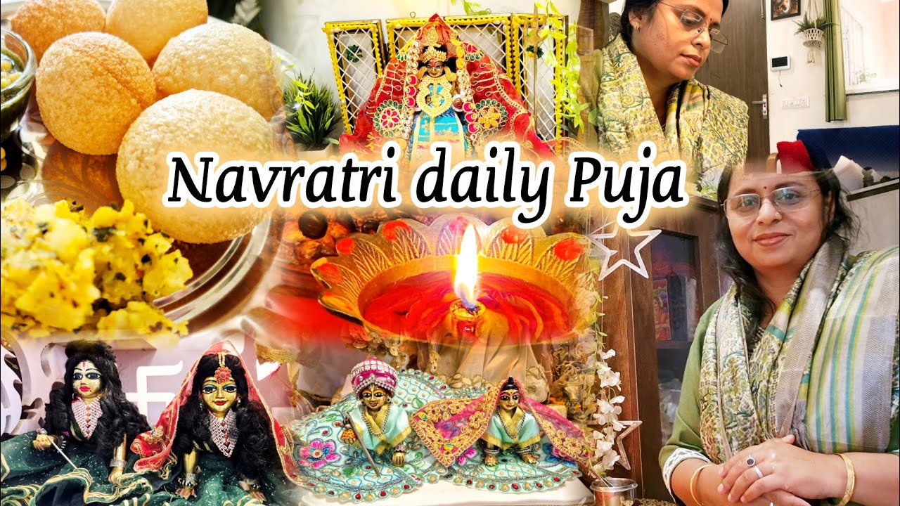 नवरात्रि में प्रतिदिन पूजा कैसे करें?? Navratri daily Puja Vlog ..... Vrat Vidhi Upay