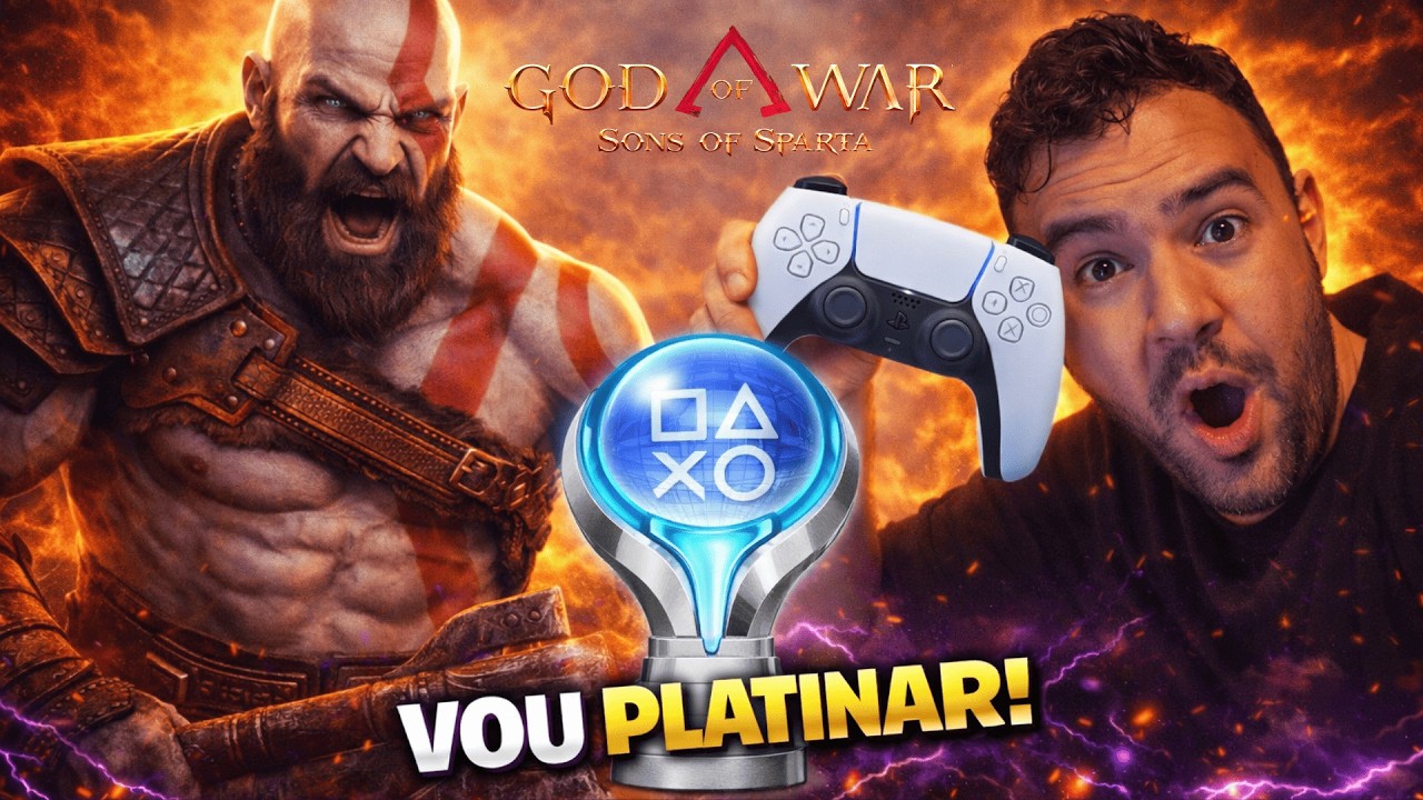 NOVO GOD OF WAR: Sons of Sparta ZERADO! Rumo a PLATINA(100%)🔥#7 #sh